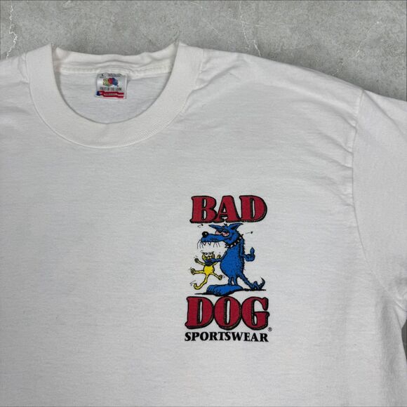 VTG 1994 Bad Dog Things at a Party Cat Funny Humor Single Stitch Tee - XL - Picture 3 of 8
